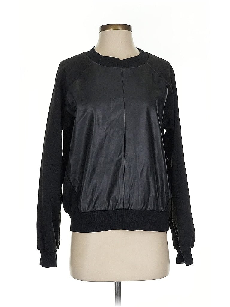 Evereve 100% Polyester Black Long Sleeve Top Size S - photo 1