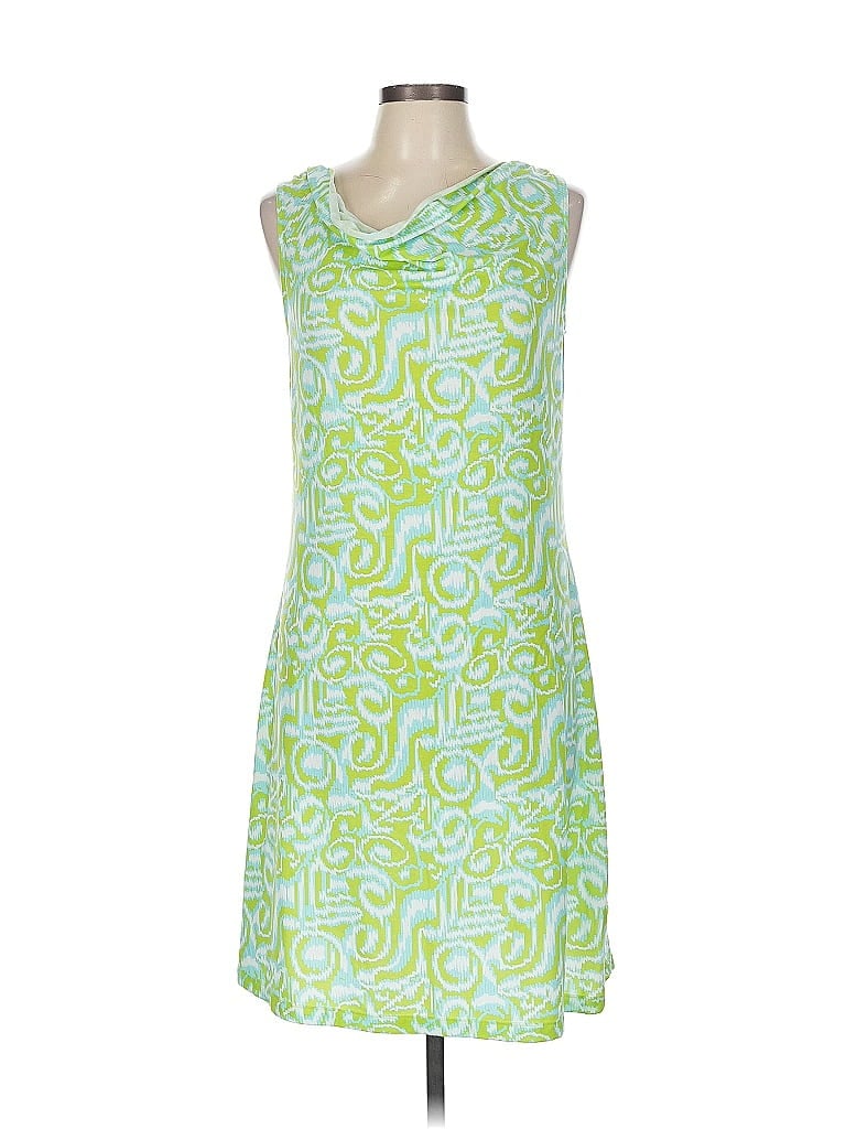 Title Nine Graphic Green Casual Dress Size M - photo 1
