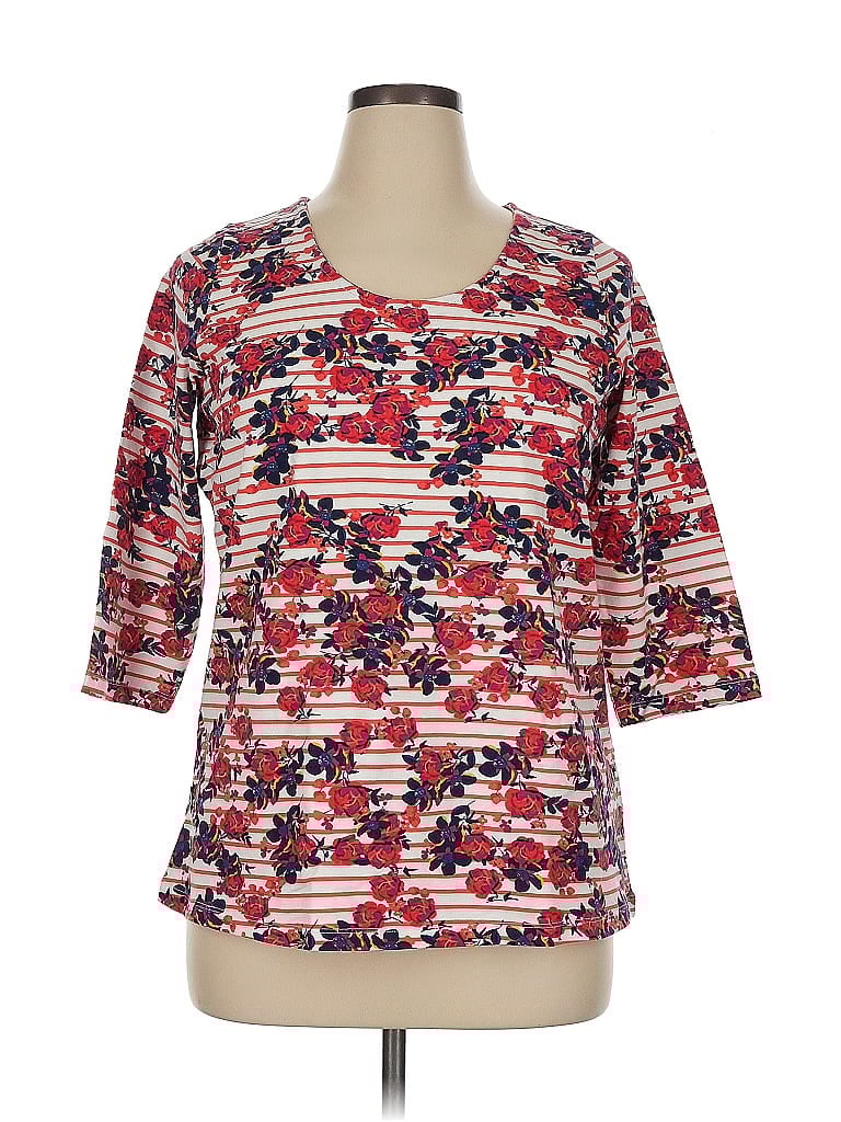 Jessica London Red 3/4 Sleeve T-Shirt Size 14 - photo 1