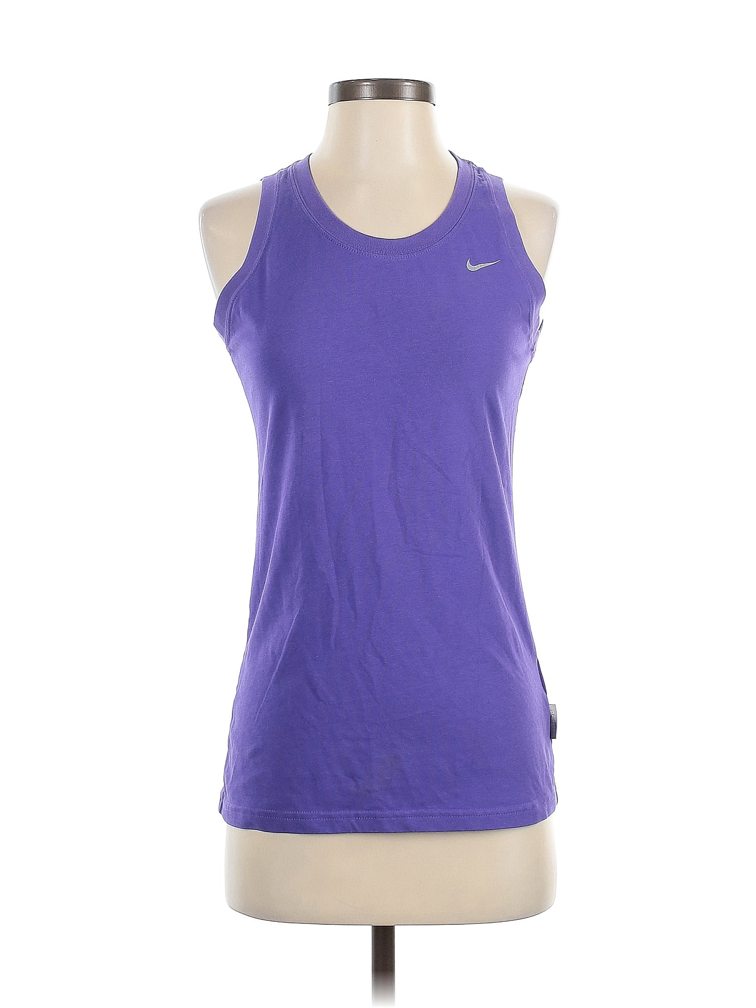 Nike 100% Cotton Purple Active Tank Size S