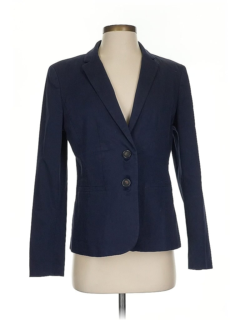 Pre-owned Ann Taylor Blazer Jacket In Blue