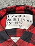 Frank & Eileen 100% Cotton Checkered-gingham Red Long Sleeve Button-Down Shirt Size M - photo 3
