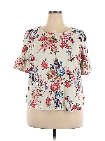 Green Envelope Short Sleeve Blouse (view 1)