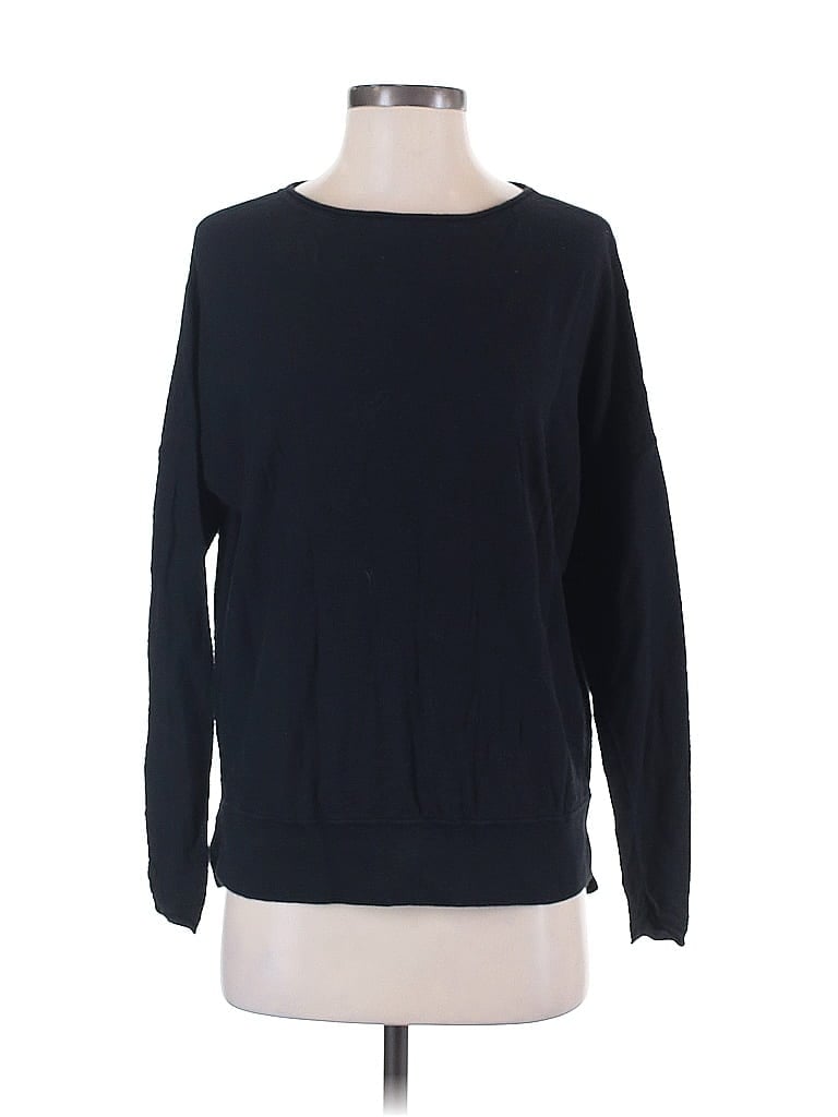 Pre-owned Vince Long Sleeve Top Black Boatneck Tops