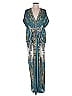 ETRO Paisley Teal Blue Casual Dress Size EU (IT) 48 / US 12 - photo 1