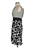 AB Studio 100% Polyester Graphic Gray Cocktail Dress Size S - photo 5