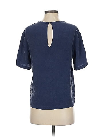 Equipment Short Sleeve Silk Top (view 2)