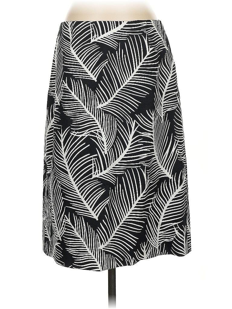 Doncaster Collection Tropical Black Casual Skirt Size 4 - photo 1