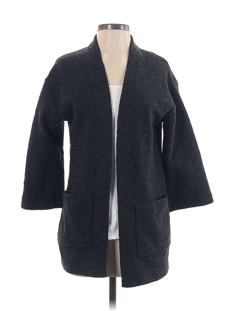 Pre-owned Wilfred Wool Cardigan Sweater In Black