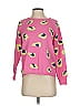 Jumper Print Pink Pullover Sweater Size 1 - photo 1