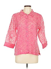 Habitat 3/4 Sleeve Button Down Shirt