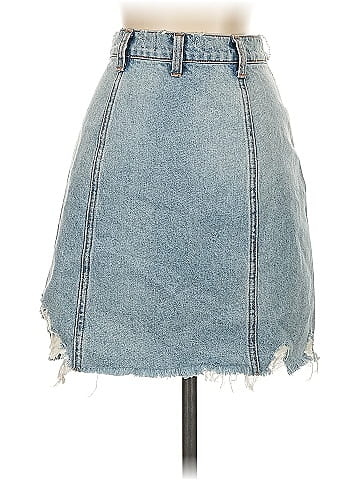We the Free Denim Skirt (view 2)