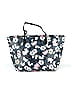 Kate Spade New York 100% Leather Floral Black Blue Leather Tote One size - photo 1