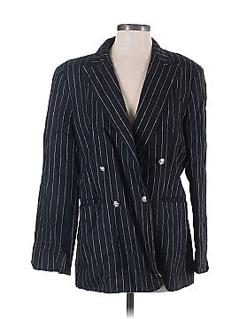 Lauren by Ralph Lauren Stripes Blue Blazer Size 12