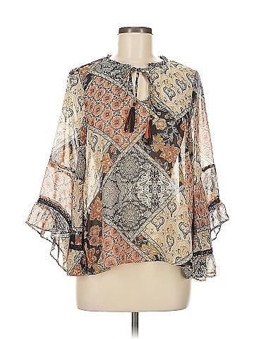 Mystree 3/4 Sleeve Blouse (view 1)