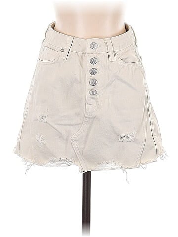 We the Free Denim Skirt (view 1)