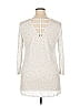 Soho Ivory White 3/4 Sleeve T-Shirt Size XL - photo 2