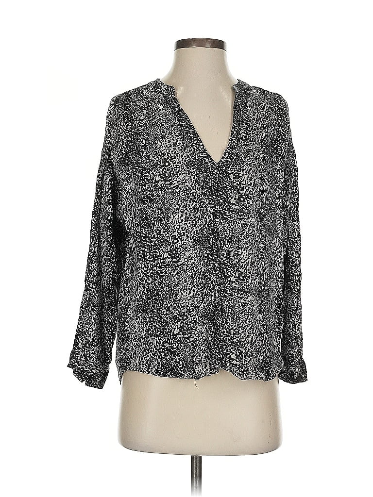 Pre-owned Soft Joie 3/4 Sleeve Blouse In Black
