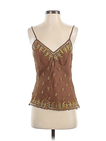 Bebe Sleeveless Silk Top (view 1)