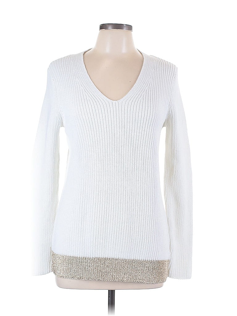 Liz Claiborne White Pullover Sweater Size L - photo 1
