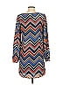 Almost Famous 100% Polyester Chevron-herringbone Blue Casual Dress Size S - photo 2