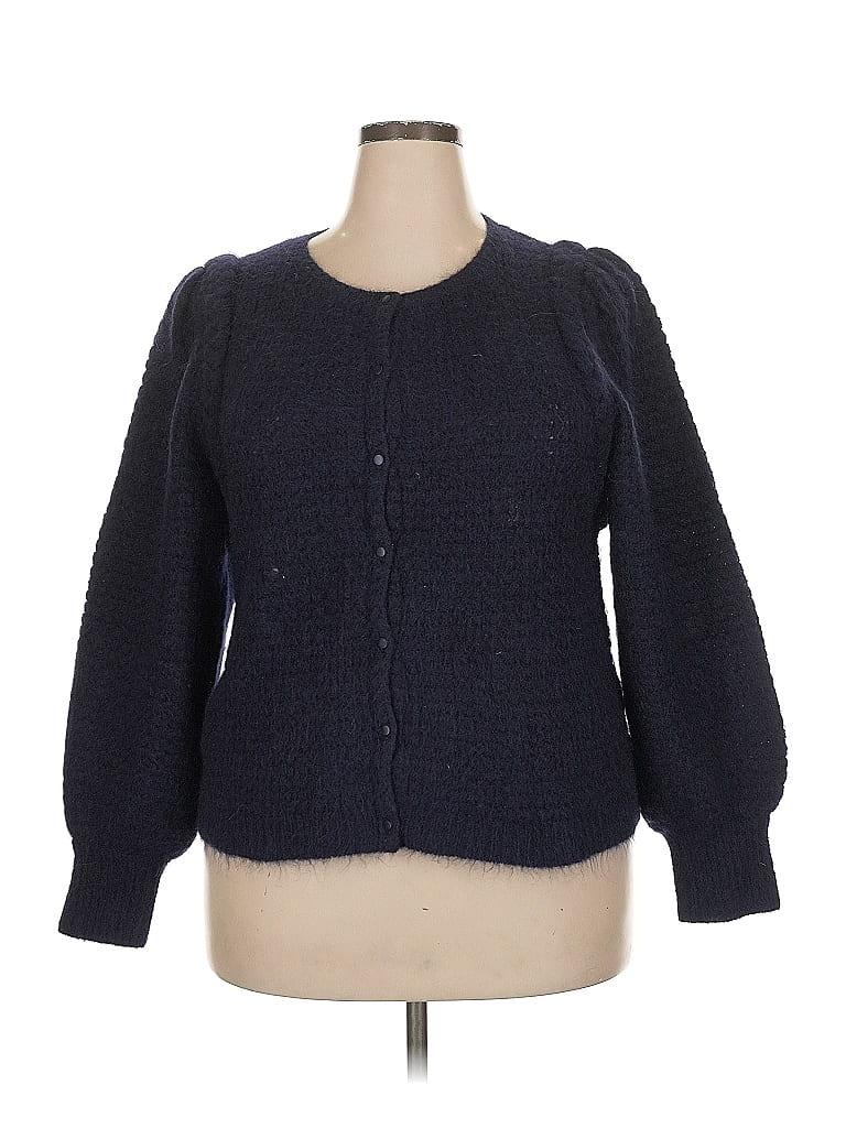 LA MAILLE SEZANE Paris Blue Cardigan Size XXXL - photo 1