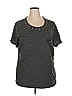 Terra & Sky Gray Short Sleeve Top Size 2X - photo 1