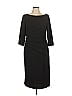 David Meister Solid Black Cocktail Dress Size 12 - photo 1