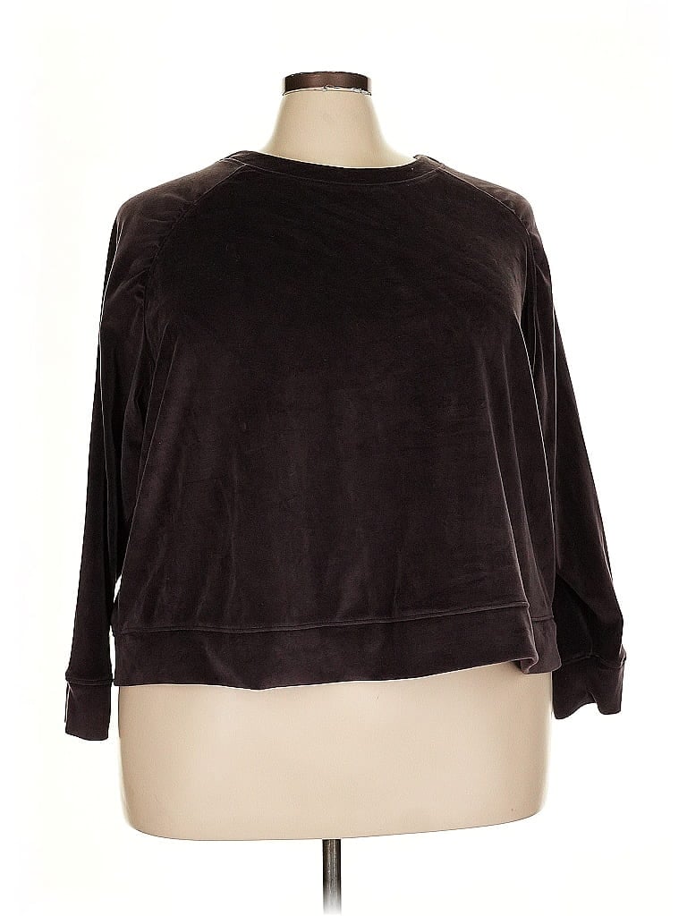 Pre-owned Terra & Sky Sweatshirt In Brown
