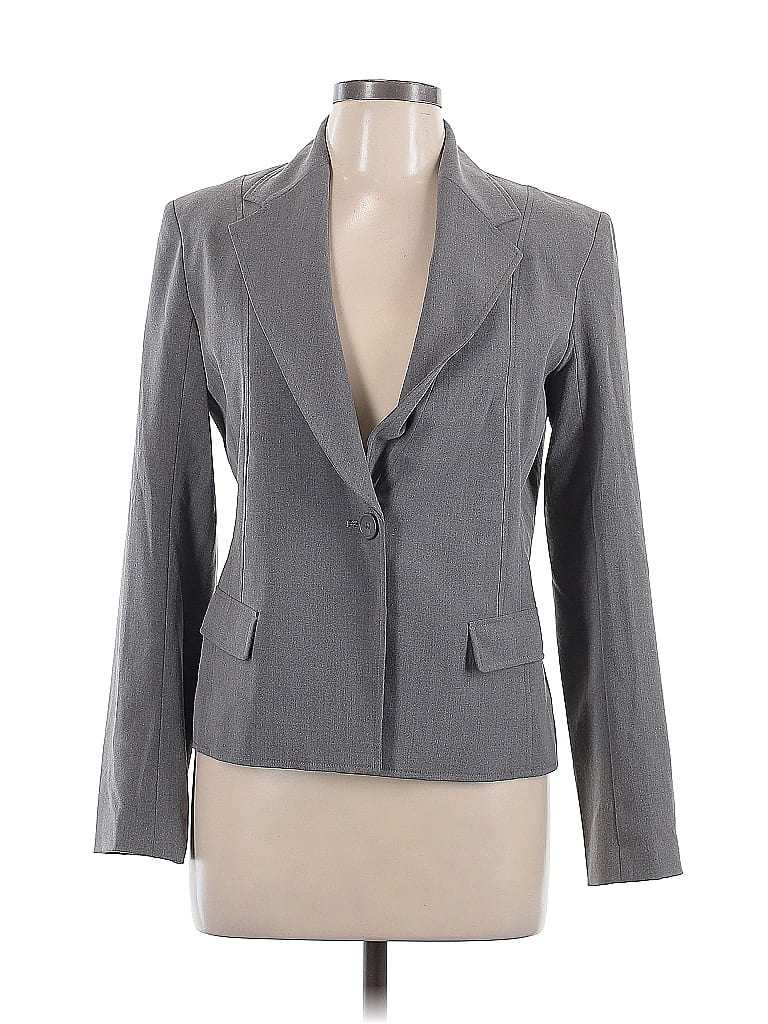 Pre-owned Express Blazer Jacket In Gray