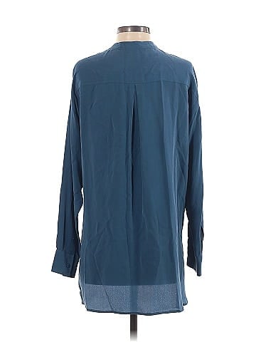 Equipment Long Sleeve Silk Top (view 2)