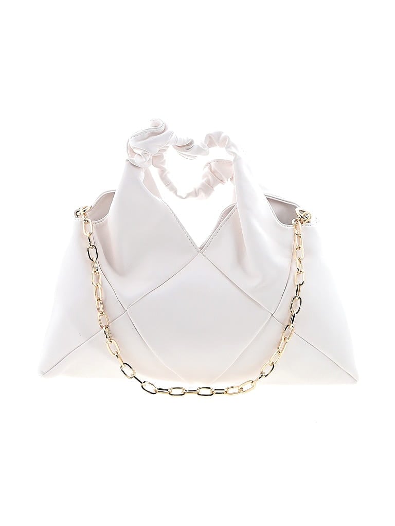 Urban Expressions 100% Polyurethane Solid White Ivory Satchel One size - photo 1