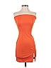 Shein Solid Orange Cocktail Dress Size 2 - photo 1