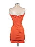 Shein Solid Orange Cocktail Dress Size 2 - photo 2