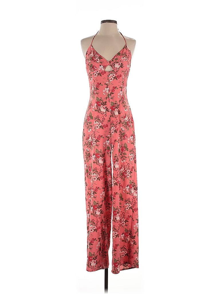 Pre-owned Leith Jumpsuit In Red