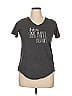 Cherryloom Gray Short Sleeve Top Size XL - photo 1