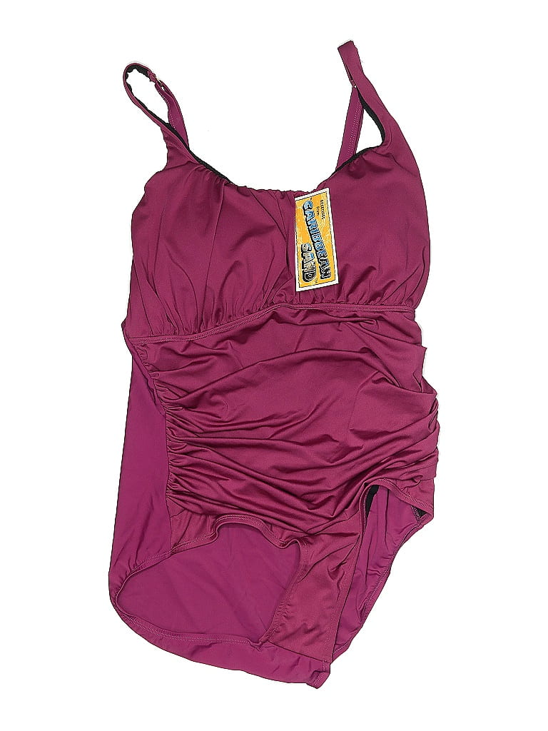 Burgundy One-Piece Swimsuit