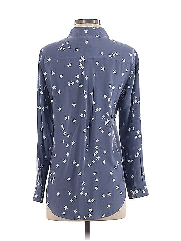 Equipment Long Sleeve Silk Top (view 2)