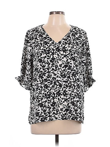 Well Worn 3/4 Sleeve Blouse (view 1)