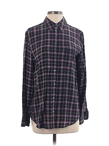 Equipment Long Sleeve Silk Top (view 1)