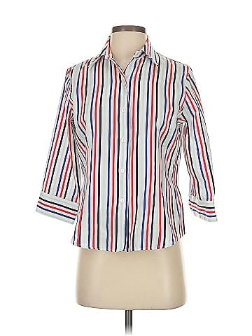 Foxcroft 3/4 Sleeve Button-Down Shirt (view 1)