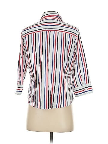 Foxcroft 3/4 Sleeve Button-Down Shirt (view 2)