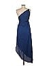 o.p.t 100% Polyester Solid Blue Cocktail Dress Size S - photo 2