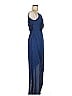 o.p.t 100% Polyester Solid Blue Cocktail Dress Size S - photo 4