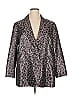 Tanya Taylor Animal Print Gray Purple Blazer Size XL (estimated) - photo 1
