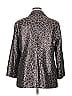 Tanya Taylor Animal Print Gray Purple Blazer Size XL (estimated) - photo 2