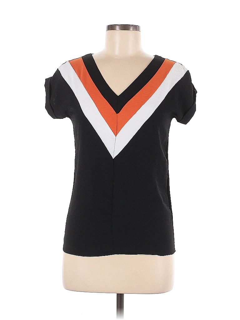 New Laviva Black Short Sleeve Top Size EU 38 / US 8 - photo 1