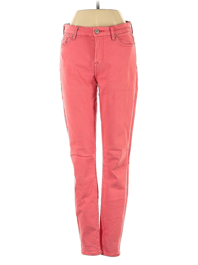 Pre-owned 7 For All Mankind Jeans In Orange