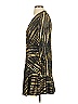 ML Monique Lhuillier Metallic Gold Cocktail Dress Size 4 - photo 5