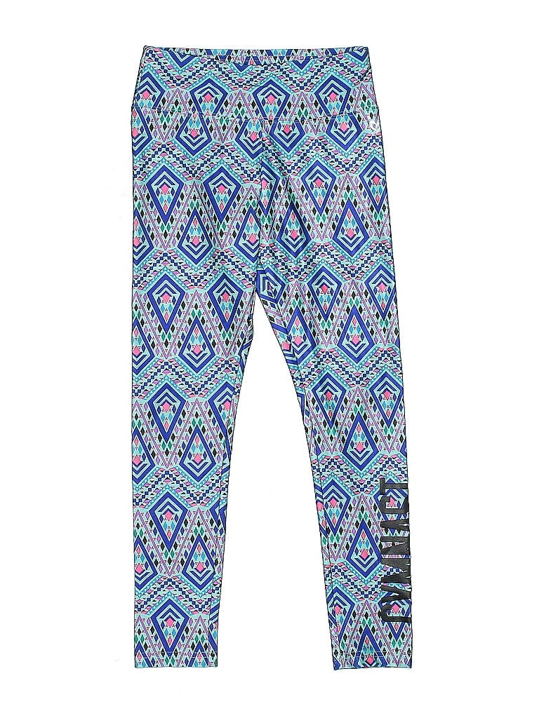 Justice Print Blue Leggings Size 8 (big kids) - photo 1